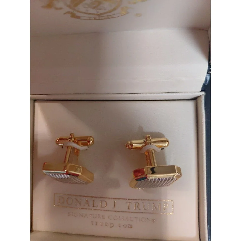 Donald J. Trump Cufflinks Signature Collection in Original Presentation Case Box